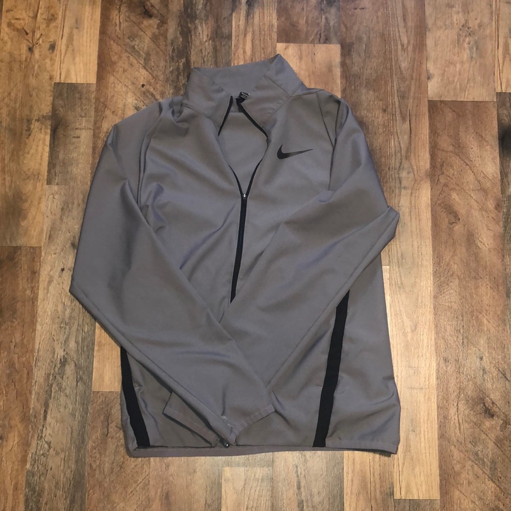 Grey Nike windbreaker